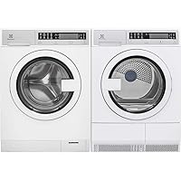 Electrolux White Compact Front Load Laundry Pair with EFLS210TIW 24" Washer and EFDE210TIW 24" Electric Dryer