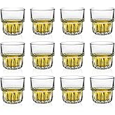 Soopiiso 12Pack Heavy Base Shot Glass Set/Cordial Glasses/Liqueur Glasses/espresso shot glass(85ml/3oz)