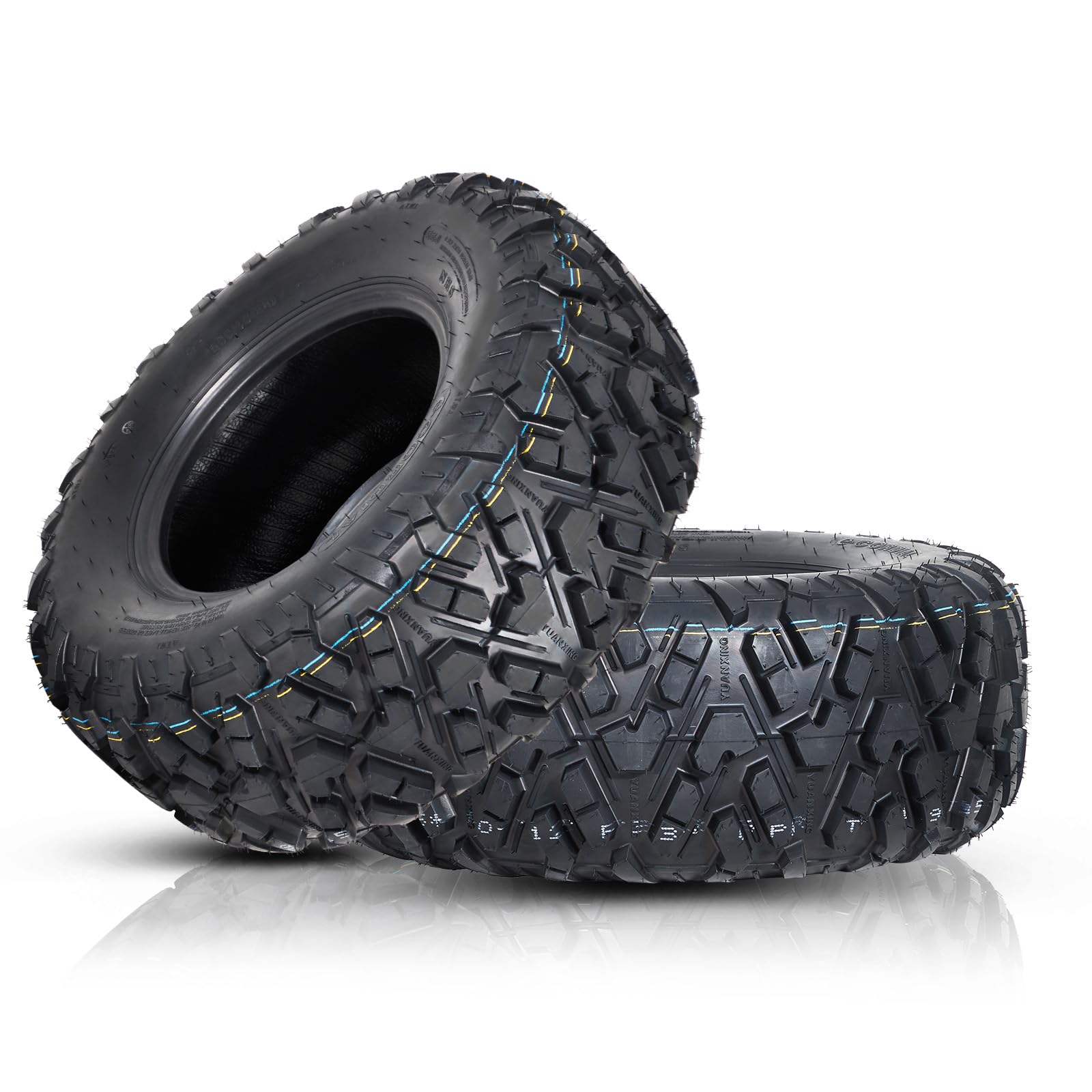 Photo 1 of 27x9x14 ATV UTV Tires, 27 9 14 All-Terrain Tires,A102, 27x9-14 UTV ATV Tire for Off-Road, Mud, Dirt, Sand, Street Trail, 6PR Tubeless,2 Pack