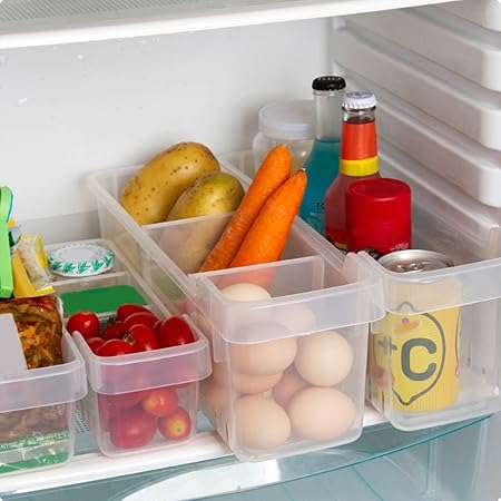 kurelle 2 unidades Nevera y congelador cajas de almacenaje ...