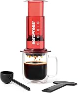 AeroPress Clear Coffee Press 3 in 1 Brew Method Red Tritan