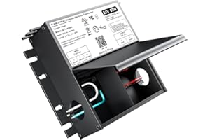 WOWIVID 24V 60W LED Driver Dimmable Transformer, Triac/ELV/MLV – Compatible with –Smooth Flicker-Free Dimming,Class 2 LED Power Supply 24V for LED Strip Lights