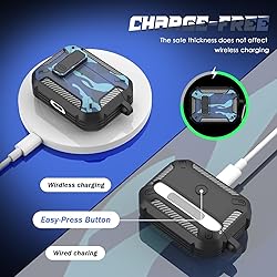 RFUNGUANGO for AirPods Pro Case Cover with Cleaner