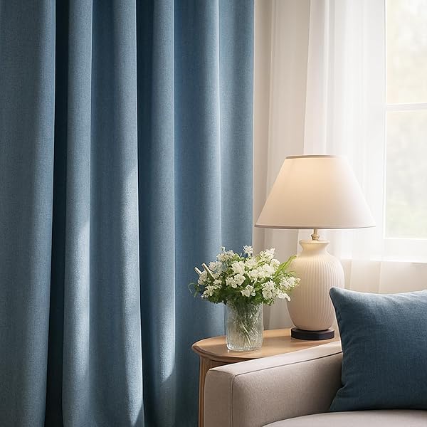 TOPFINEL 120 INCHES LONG EXTRA LONG SLATE BLUE VELVET CURTAINS FOR LIVING ROOM,HEAVY LUXURY FLOOR TO CEILING PINCHED PLEATED BOHO SOUND ABSORBING CRUSHED VELVE DRAPES 2 PANELS FOR TRACK SYSTEM 10 FT