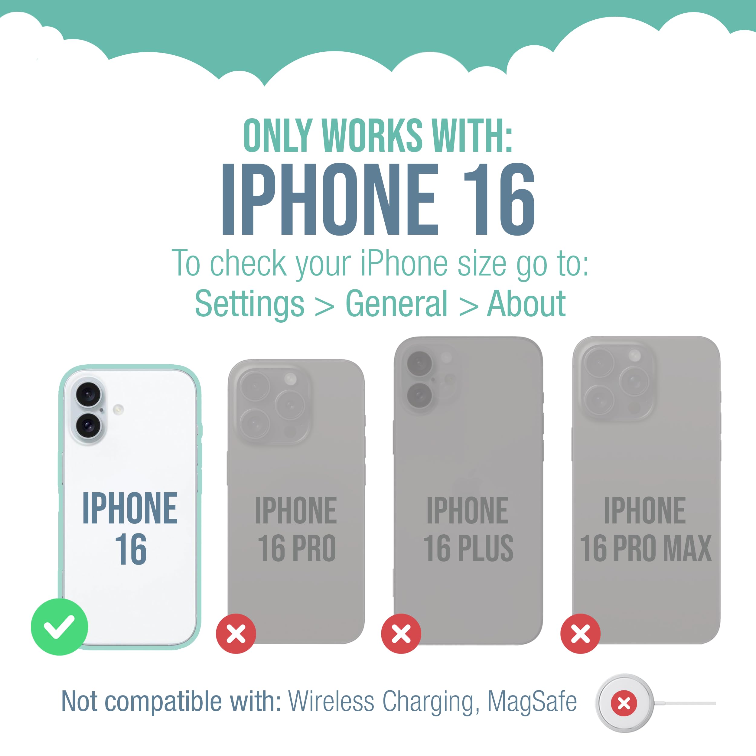 Smartish® iPhone 16 Wallet Case - Wallet Slayer Vol. 1 [Slim + Protective] Credit Card Holder - Drop Tested Holds 4 Cards Hidden Flip Card Slot Cover Compatible with Apple iPhone 16 - Black Tie Affair