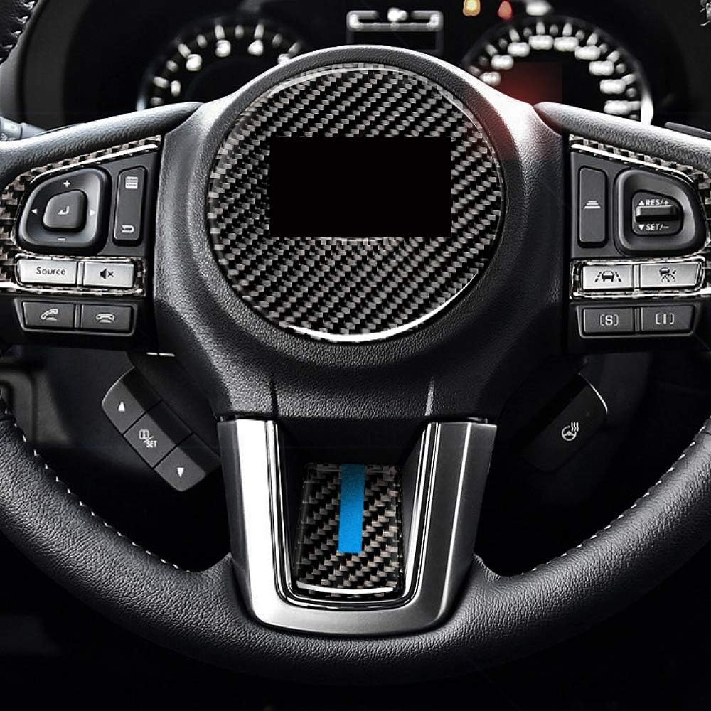 CFHMLK For Subaru Forester 2016 2017 2018 Carbon Fiber Car Interior Steering Wheel Sticker Car Styling Accessories
