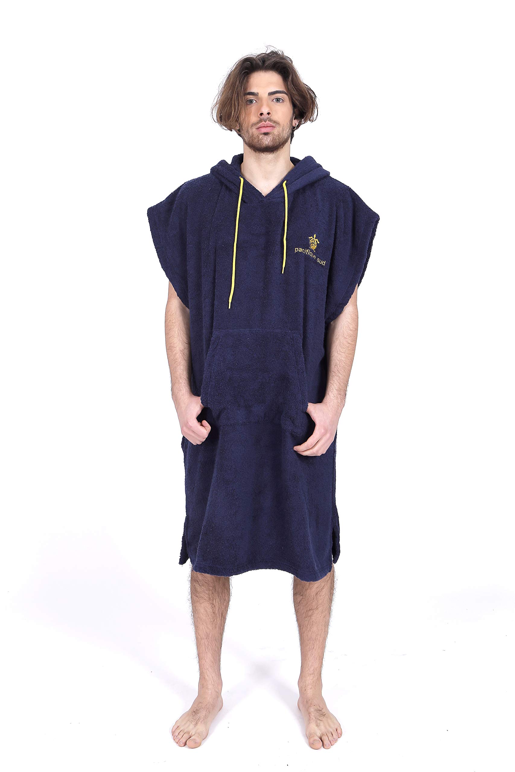 Pacifique Sud Surf Poncho - Cotton - Without Sleeves (UK, Alpha, L, Regular, Regular, Standard, Blue)