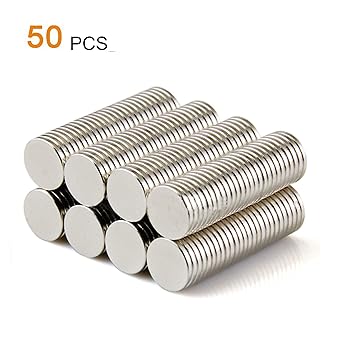 Yizhet 50 Piezas Imanes de Nevera de Cilindro de neodimio 8mm x ...