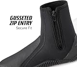 Osprey 5mm Wetsuit Boots Zip Toe Heel Reinforced Neoprene Black view 5