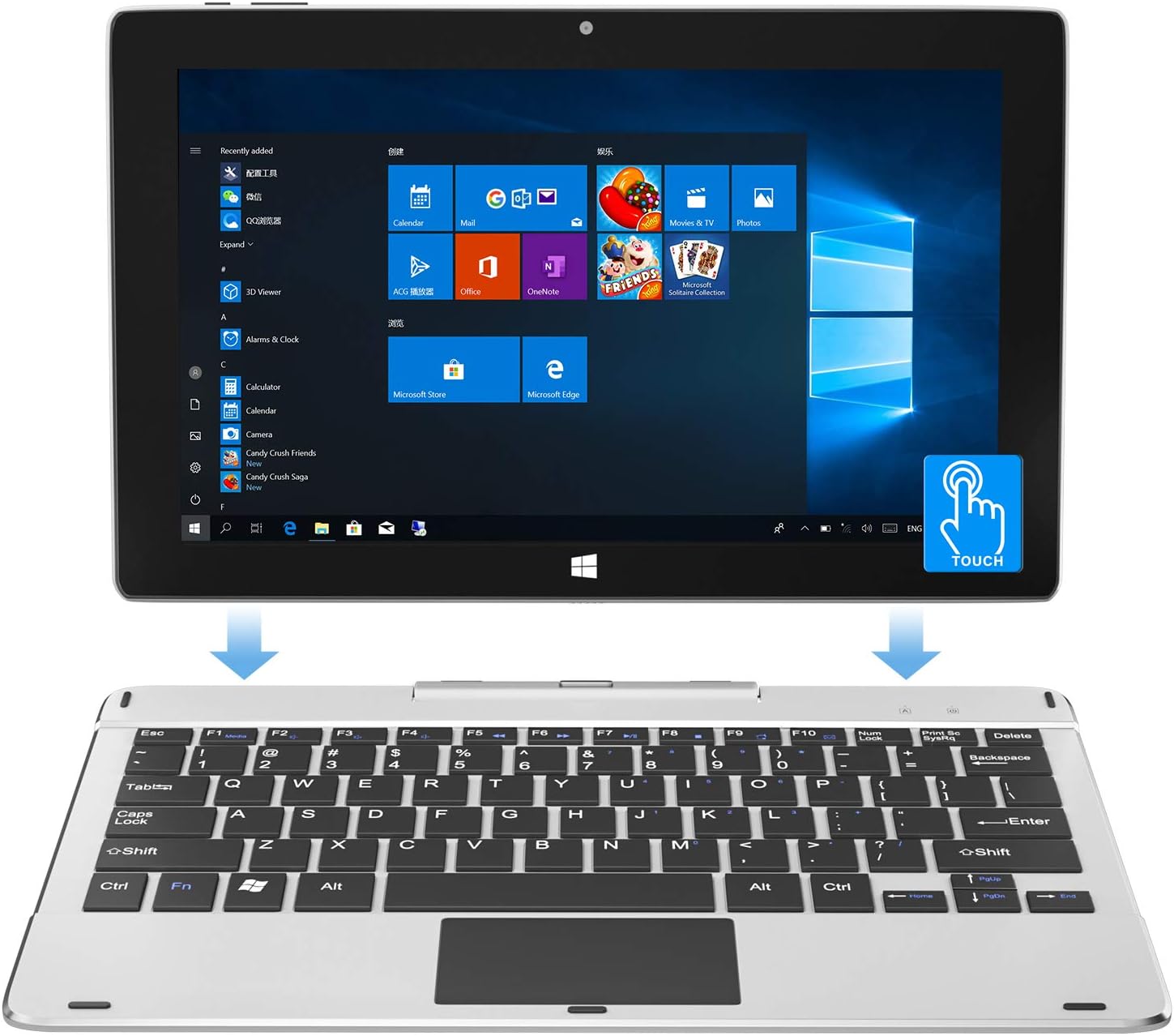 Jumper Ezpad6pro 11.1” Laptop - 6GB RAM 64GB SSD, IPS FHD Panel,6,Windows 10, USB 3.0, 5GHz WIFI (Dual-Band WIFI) Speeds, Supports SSD expansion