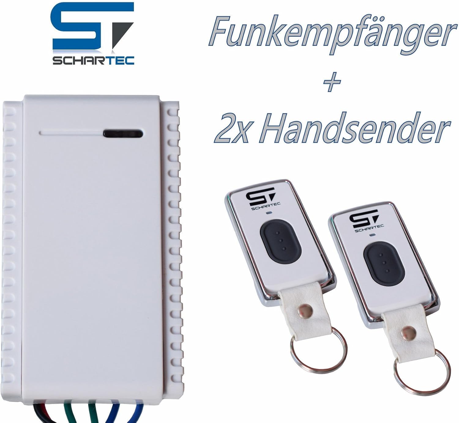 Schartec Mini Garage Door Remote and Receiver kit Universal Garage Door and Gate Operator