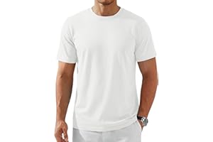 TACVASEN Mens Cotton T Shirt Casual Summer Tshirt Crew-Neck Short Sleeve Soft Tee Classic Basic T-Shirt