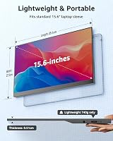 Yodoit 15.6 inch Portable Monitor FHD 1920x1080 IPS USB-C HDMI With Speakers view 2
