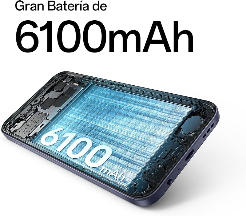 Smartphone A6x 4GB+128GB, Qualcomm Snapdragon 685, Ecrã HD+ 6,75", Câmara de 13MP, Bateria de 6100 mAh