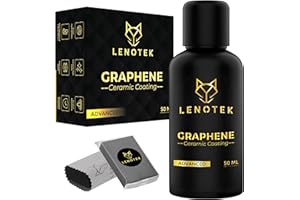 LENOTEK Graphene Ceramic Coating for Car – 7+ Years Durability – Nano Shield for Automobile Paint – Anti Scratch Protection – Gloss Enhancer – DIY Detailing Solution – Shiny Exterior Finish
