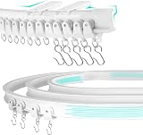 Dikots 3.5m Flexible Ceiling Curtain Rail Track White