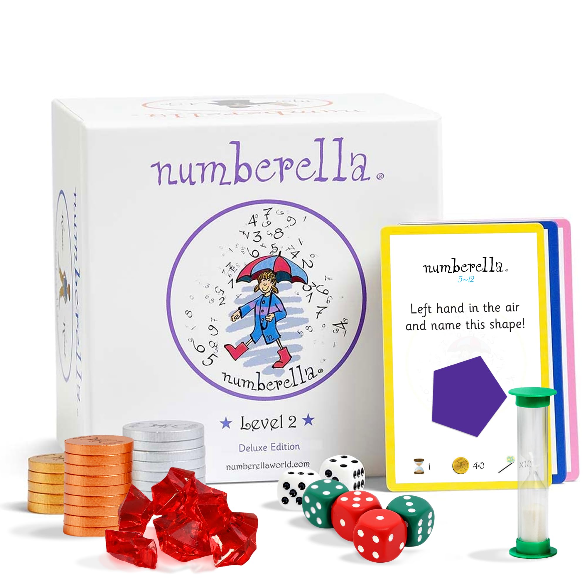 Numberella Deluxe Level 2 for Kids Ages 10–13 & KS2–KS3 Years 5–8 | School Break Maths Booster – Maths Sucks to Crushing Fractions! | Data-Proven STEM | 2-5 Players | Level Up Now!