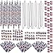 156 Piece Mega Patriotic Toy Novelty Assortment; 72 Patriotic Glitter Tattoos, 12 Patriotic Necklaces, 12 Patriotic Pencils, 12 Patriotic Sticker Sheets; and 48 Erasers.