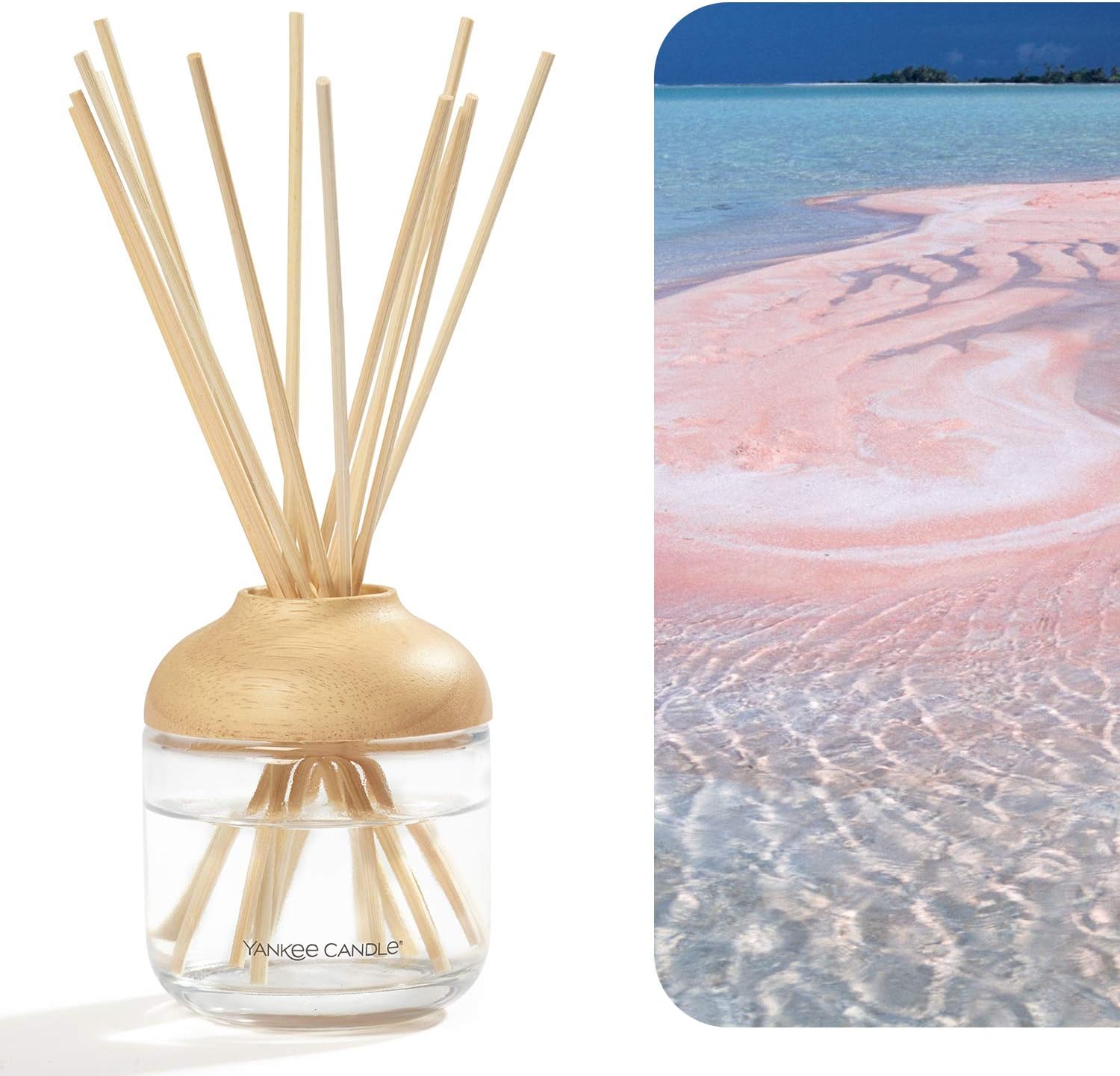 Yankee Candle Reed Diffuser, Pink Sands, 120 ml, Up to 10 Weeks of Fragrance - Image 3