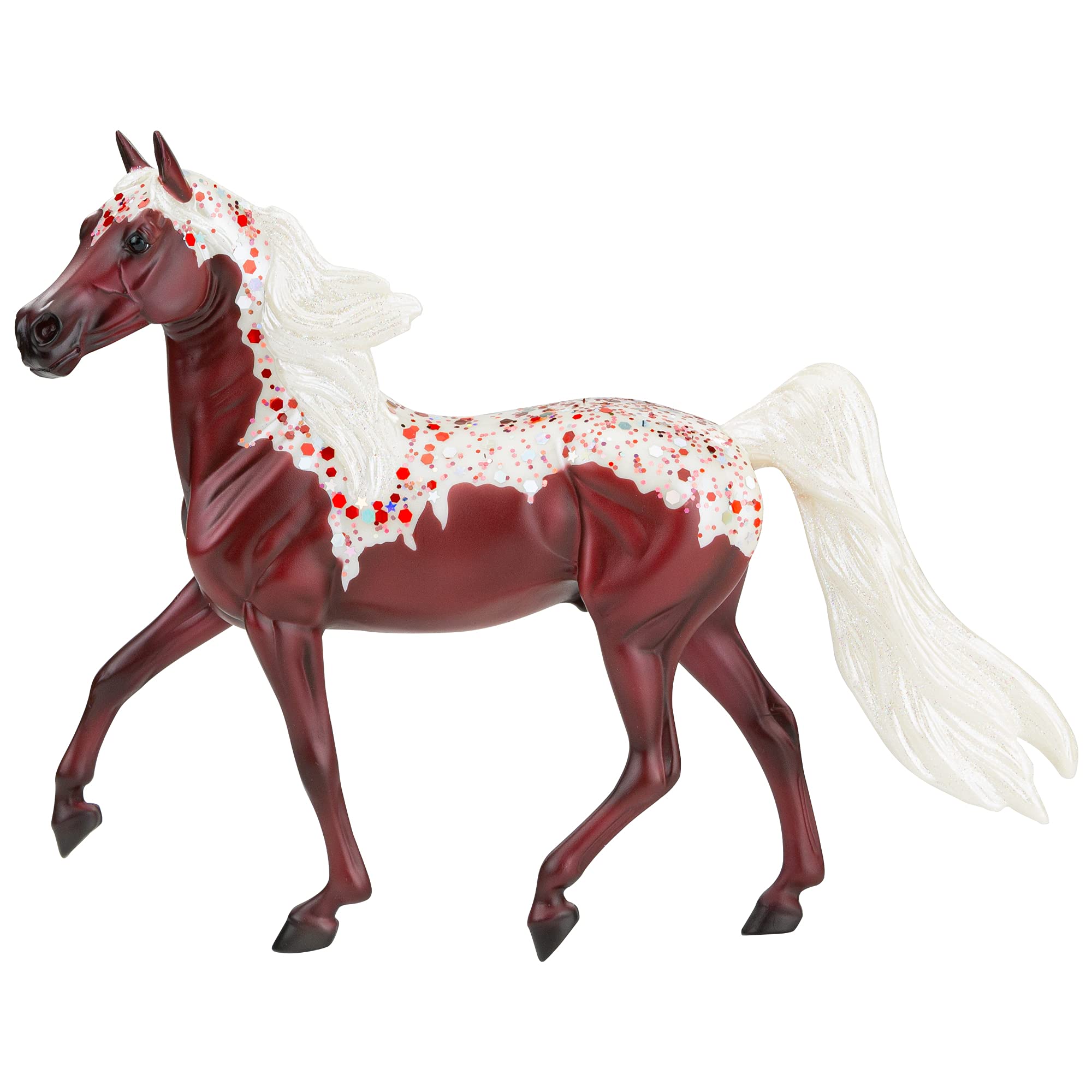 Breyer Horses Freedom Series Red Velvet | Decorator Series | 9" x 6" | Horse Toy Model | 1:12 Scale Horse Figurine | Model #62220, Brown/Pink, One Size