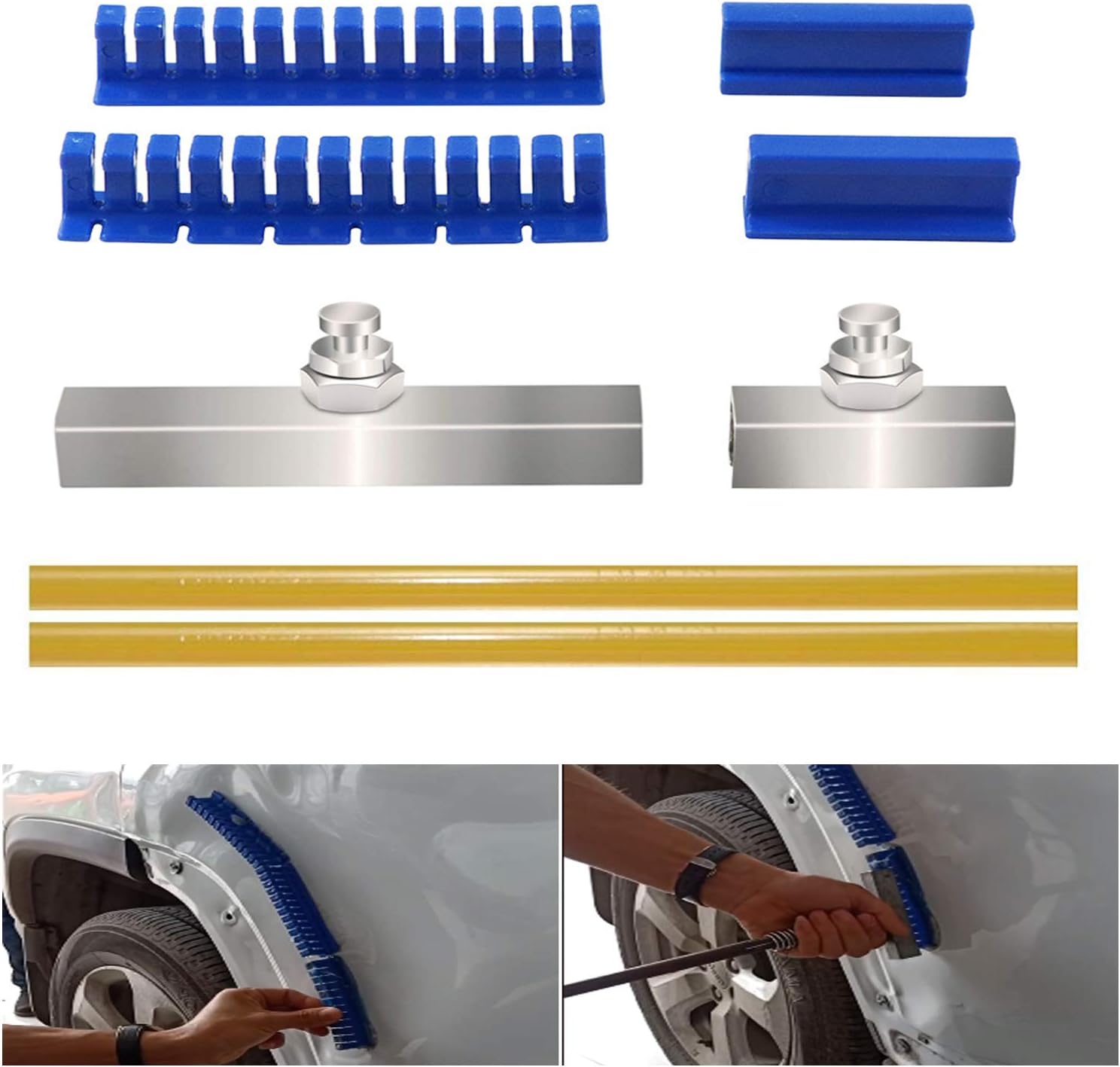 Fanny Paintless Dent Removal Puller Tabs Teeth Tools Kit with Glue