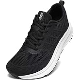 KDN Men's Wide Toe Box Shoes Cushioned Road Running Shoes Non Slip Mens Walking Sneakers for Wide Feet Comfortable Athletic Gym Workout Shoes Wide Width