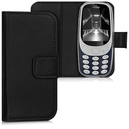 kwmobile Nokia 3310 (2017) Hülle - Kunstleder Wallet Case für Nokia 3310 (2017) mit Kartenfächern und Stand