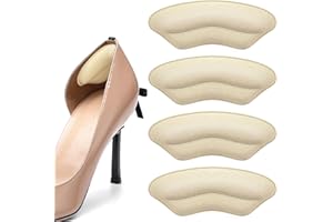 KTSAY 2 Pairs Heel Grips & Pads for Shoes - Non-Slip Cushion Inserts for Loose Shoes Men & Women | Prevent Blisters, Improve Fit & Comfort | Filler for Big Footwear