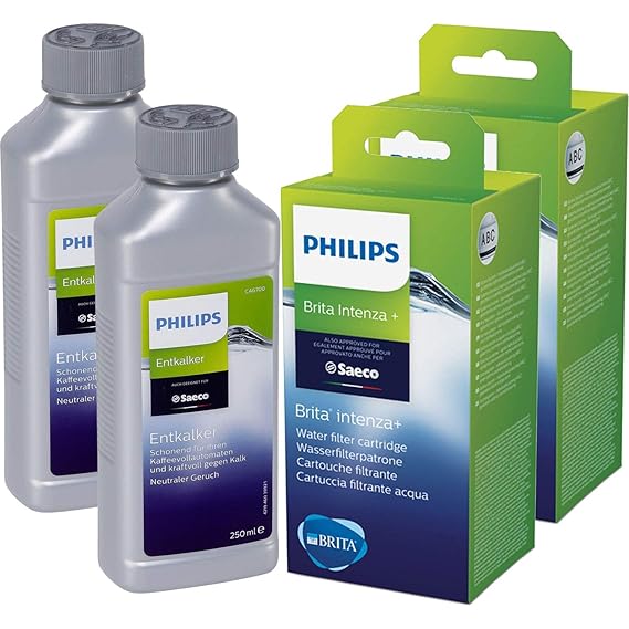Brita Saeco Set 2xBrita Wasserfilter 2xSaecoEntkalker