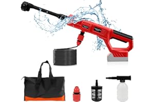 FormiPow Cordless Pressure Washer for Milwaukee M18 Battery, 21000RPM Portable Power Washer with 6-in-1 Nozzle & Foam Cannon,