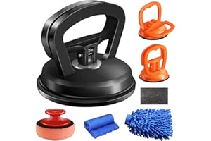 LorSou Dent Puller,3 Pack Car Dent Puller Suction Cup Dent Puller Car Dent Removal Kit Dent Remover Tool and Dent Repair Kit Handle Lifter for Cars Body,Glass,Screen,Tiles Lifting,Objects Moving