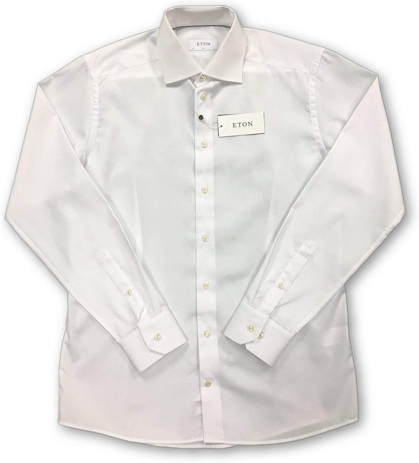 Eton slim shirt in white 17.5 Eton Clothing