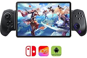 ABXYLUTE S8 Bluetooth Mobile Gaming Controller for iPhone15/16/17, iPad, Android Phones, Tablets, Switch 1& 2, Wireless Gamepad with Hall Joystick, Hall Trigger, Customizable Back Buttons＆Free Key Mapping