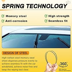 AUTOBOO 15" and 15" Windshield Wipers Blades