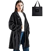 LAMA Women Lightweight Rain Jacket with Hooded, Waterproof Rain Coat with Big Pocket, Windproof Windbreaker Jacket