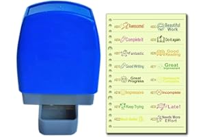 SSEELL Please Sign and Return Reward Stamp Self Inking for School Student Teacher Homework Feedback Stamp Rubber Flash Stamp 