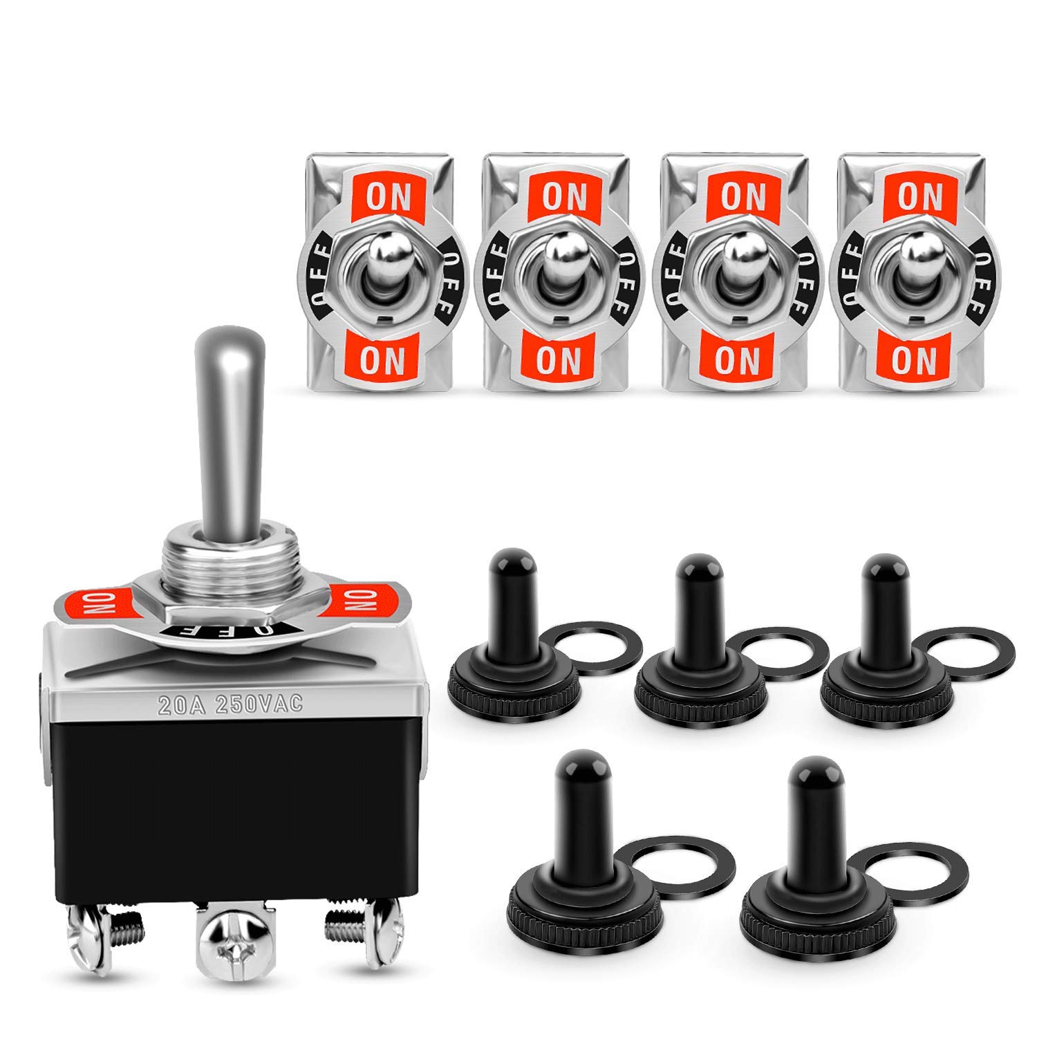 Mua Nilight 5 Pack 6Pin Heavy Duty Rocker Toggle Switch 15A 250V 20A ...