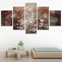 SIGNWIN 5 Panel Canvas Wall Art Modern Art Abstract Closeup Industrial Modern Art Multicolor Patterns for Home Decorations Ready to Hang - 60