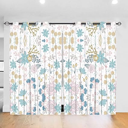 Amazon Co Jp ディズニー カーテン 遮光カーテン レースカーテン 1級遮光 姫系 断熱 防音 Curtain 出窓カーテン 小窓 窓 ベランダ 目隠し 日よけ 透けない Uvカット インテリア リビング用 ナチュラル 2枚組 ホーム キッチン