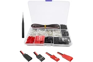 HOPLEX 60Sets JST Servo Connector Kits Plug Male/Female Crimp Pin Cable Kit Compatible JST SYP Futaba servo Wire Extension Cable for RC Car Hitec Spektrum Model Airplanes