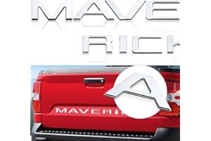 SUPER REPAIRMAN Tailgate Inserts Letters Compatible for 2022 2023 Maverick Accessories, 3D Raised &Strong Adhesive Decals Letters Emblems-Chrome Silver