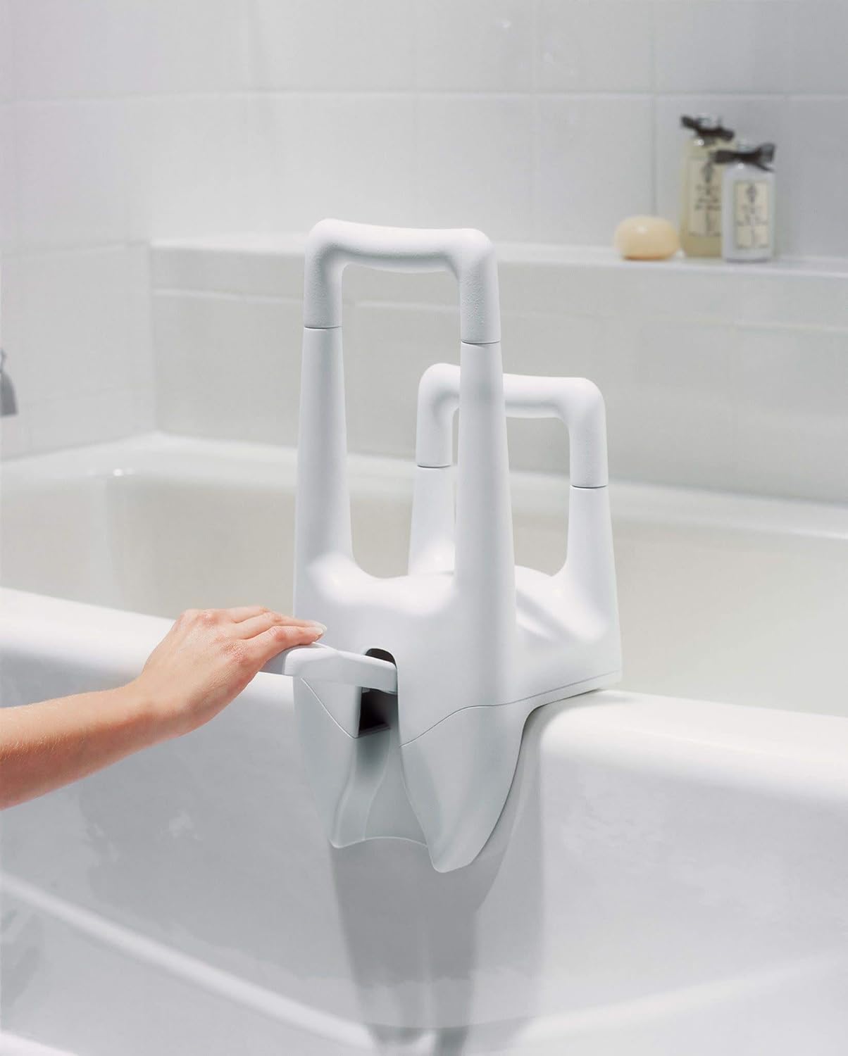 Moen DN7075 Home Care Locking Dual Tub Grip, Glacier: Home Improvement
