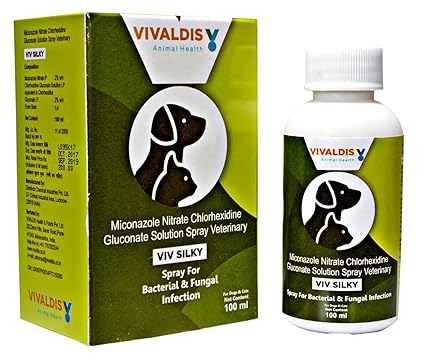 VIVALDIS Silky Anti Fungal and Bacterial Solution for Dogs and Cats