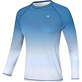 Satankud Men's UPF 50+ Rash Guard Swim Shirts Short/Long Sleeve Sun Protection Summer Beach Hawaiian T-Shirt