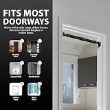 ZENO Pull Up Bar Doorway 72-102 cm Adjustable Heavy Duty Black view 8