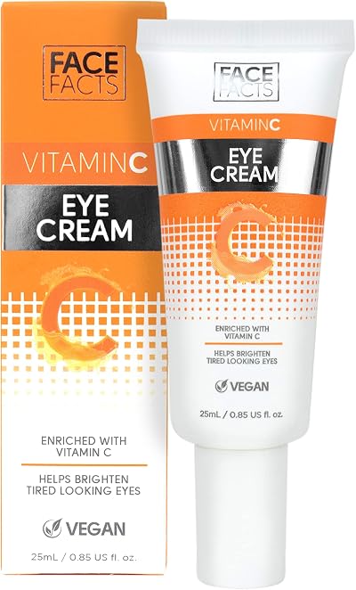Face Facts Vitamin C Eye Cream 25ml Antioxidant Hydrate Brighten Vegan