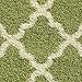 Maxy Home Shag Area Rug, New Moroccan Trellis Green, Everyday Use, 5' x 7' (60 inch x 84 inch)