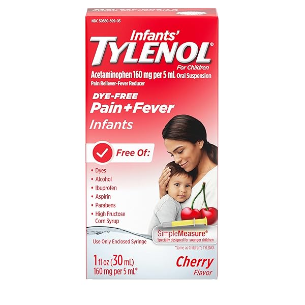 INFANTS’ TYLENOL ORAL SUSPENSION LIQUID MEDICINE WITH ACETAMINOPHEN,...