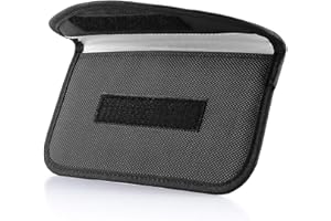 BLINGBIN 2Pcs Faraday Bag, RFID Signal Blocking Bag, GPS Car Key Cell Phone Signal FOB Blocker Wallet Shielding Pouch Privacy Protective Case, Anti-Theft Pouch Car Security Protection Anti-Tracking Anti-Spying