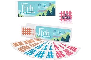 OUKKEN Bite Itch Relief Patches 27 pcs for Kids & Adults, Instantly Reduce Swelling Itching, Natural Anti Itch Patches Kid-Friendly for Travel, Hiking, Summer Camp Essentials